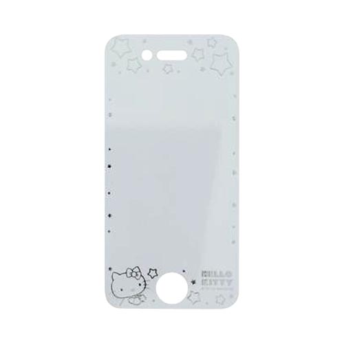 Officially Licensed Sanrio Hello Kitty AT&T/ Verizon Apple iPhone 4, iPhone 4S iDress Screen Protector, I4S-SF5KT - Transparent w/ Silver Stars