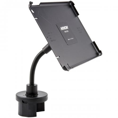 Arkon Black iPad Air Custom Fit Mount - Cup Holder Mount (IPA-CFH + GN033-SBH)