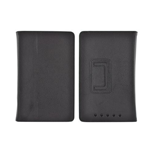 Google Nexus 7 Leather Stand Case w/ Magnetic Closure - Black