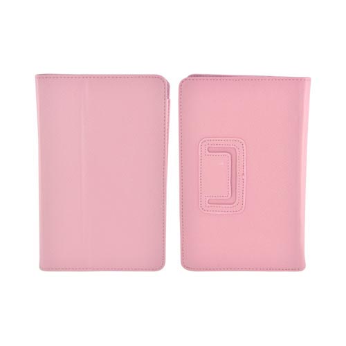 Premium Amazon Kindle Fire Leather Stand Case w/ Magnetic Closure - Rose Pink