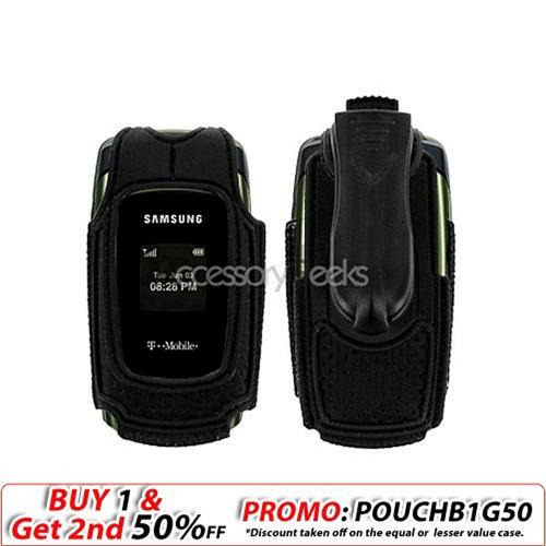 Samsung T109 Nylon Case w/ Swivel Belt Clip - All Black