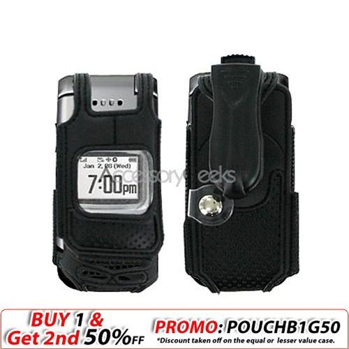 Sanyo Pro 200 Nylon Case w/ Swivel Belt Clip - All Black