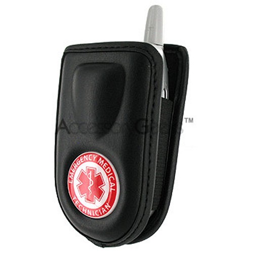 Emergency Medical Technician (EMT) Cell Phone Pouch for Flip & Bar Phones