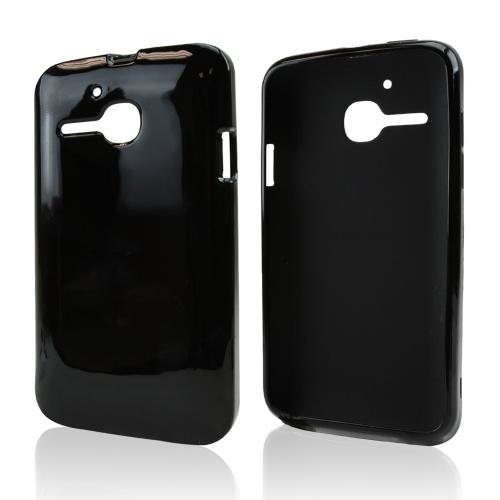 Black Crystal Silicone Skin Case for Alcatel One Touch Evolve
