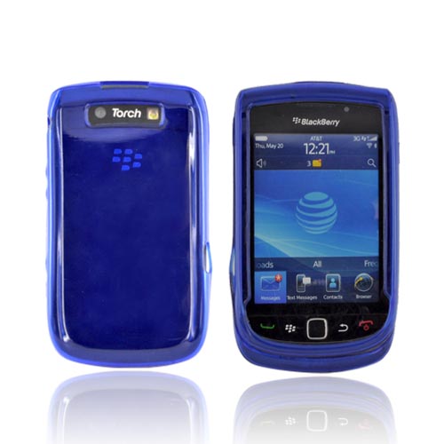 Blackberry Torch 9800 Crystal Silicone Case - Blue