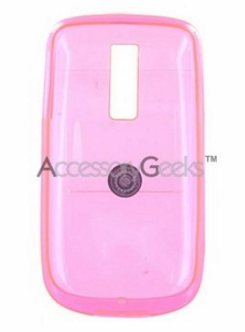 T-Mobile MyTouch 3G Crystal Silicone Case, Rubber Skin - Transparent Pink