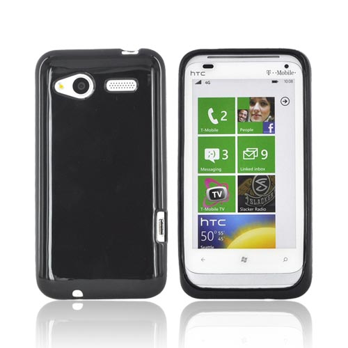 HTC Radar 4G Crystal Silicone Case - Black (Argyle Interior)