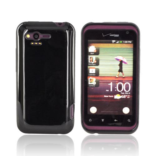 HTC Rhyme Crystal Silicone Case - Black (Argyle Interior)