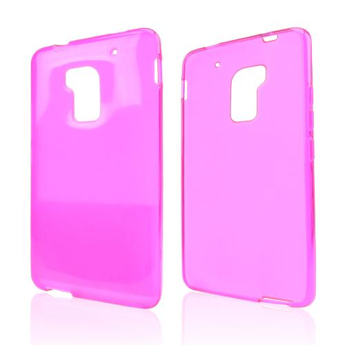 Hot Pink Crystal Silicone Skin Case for HTC One Max