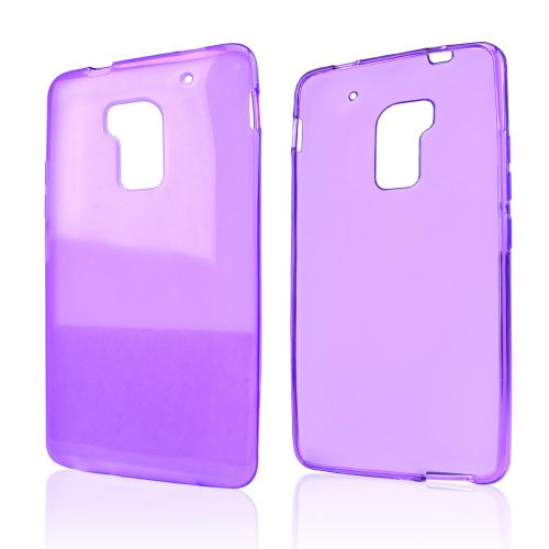 Purple Crystal Silicone Skin Case for HTC One Max