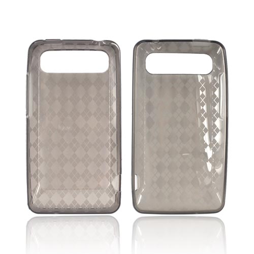 HTC Vivid Crystal Silicone Case - Argyle Smoke
