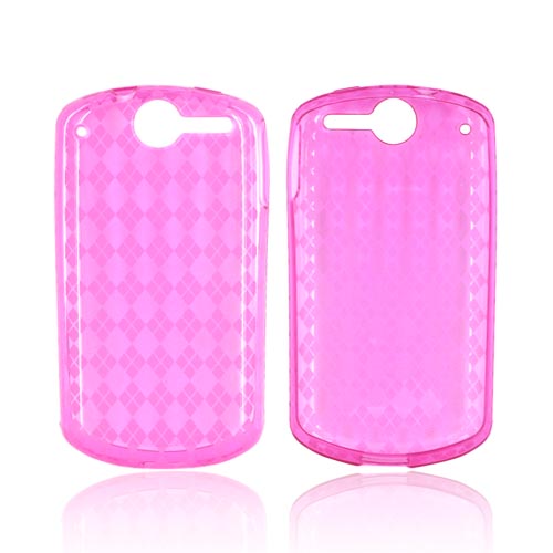 AT&T Impulse 4G Crystal Silicone Case - Argyle Hot Pink
