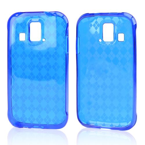 Argyle Blue Crystal Silicone Skin Case for Kyocera Hydro XTRM