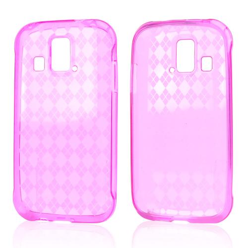 Argyle Hot Pink Crystal Silicone Skin Case for Kyocera Hydro XTRM