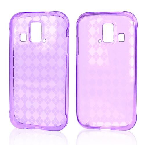 Argyle Purple Crystal Silicone Skin Case for Kyocera Hydro XTRM