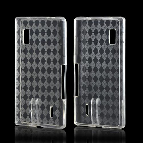 Argyle Clear Crystal Silicone Case for LG Optimus G (AT&T)