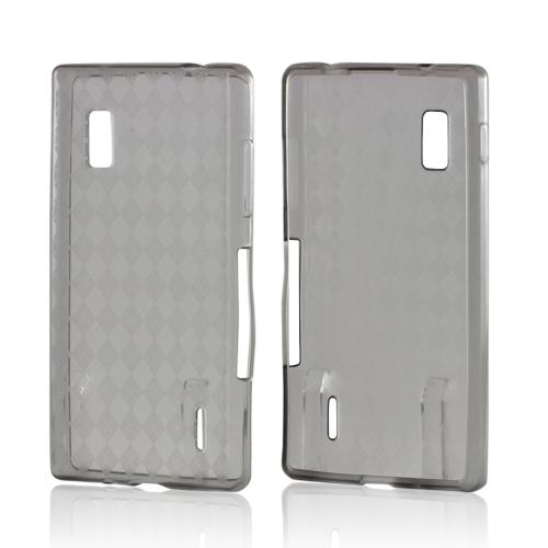 Argyle Smoke Crystal Silicone Case for LG Optimus G (AT&T)