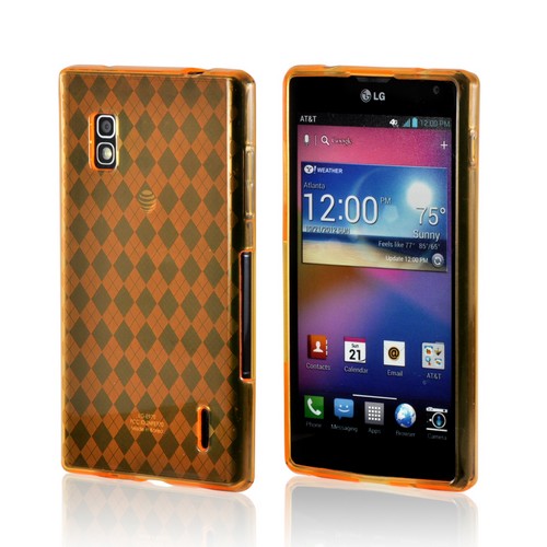 Orange Crystal Silicone Case for LG Optimus G (AT&T)