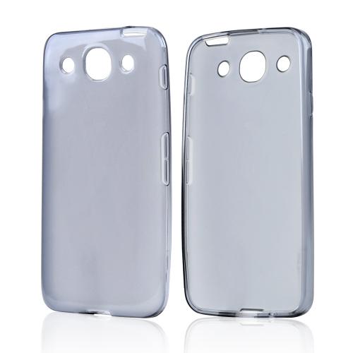 Smoke Crystal Silicone Case w/ Frosted Back for LG Optimus G Pro
