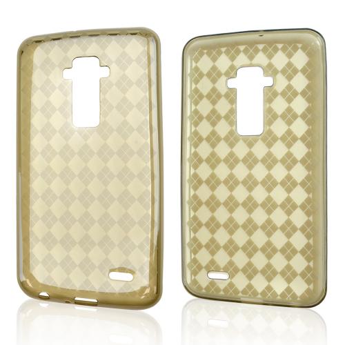 Smoke Argyle Crystal Silicone Skin Case for LG G Flex
