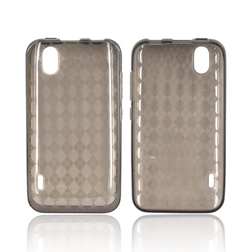 LG Marquee LS855 Crystal Silicone - Argyle Smoke