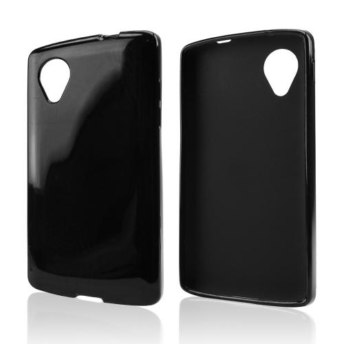 Black Crystal Silicone Skin Case for LG Google Nexus 5