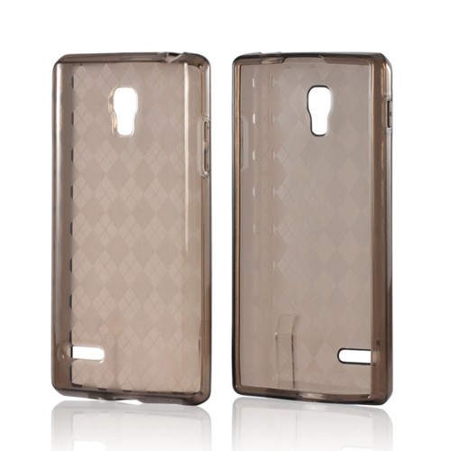 Argyle Smoke Crystal Silicone Case for LG Optimus L9