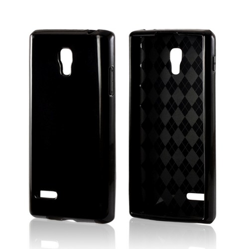 Black Crystal Silicone Case for LG Optimus L9