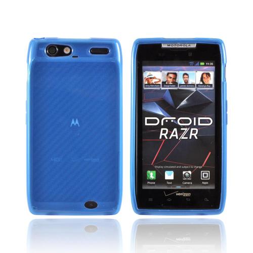 Motorola Droid RAZR Crystal Silicone Case - Baby Blue