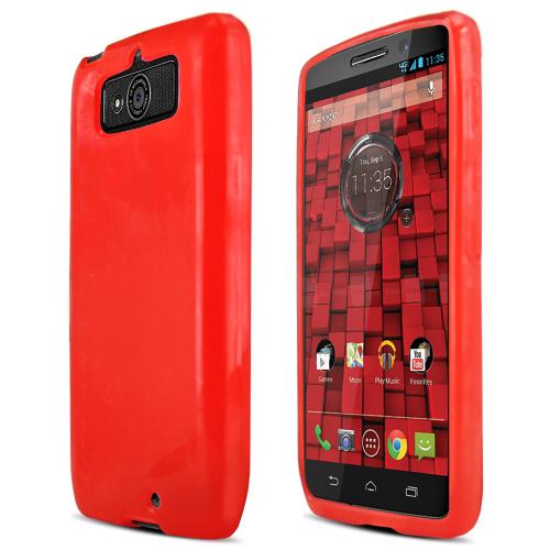 Argyle Red Crystal Silicone Skin Case for Motorola Droid Mini