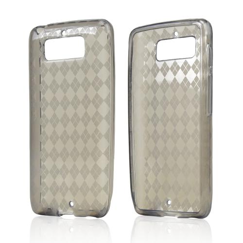 Argyle Smoke Crystal Silicone Skin Case for Motorola Droid Mini