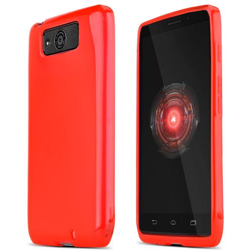 Argyle Red Crystal Silicone Skin Case for Motorola Droid Ultra/ Droid MAXX