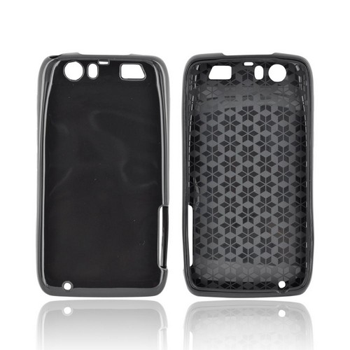 Motorola Atrix HD Crystal Silicone Case - Argyle Black