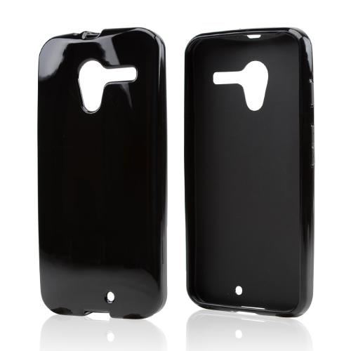 Black Crystal Silicone Skin Case for Motorola Moto X(2013 1st Gen)