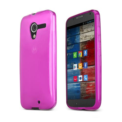 Argyle Purple Crystal Silicone Skin Case for Motorola Moto X(2013 1st Gen)