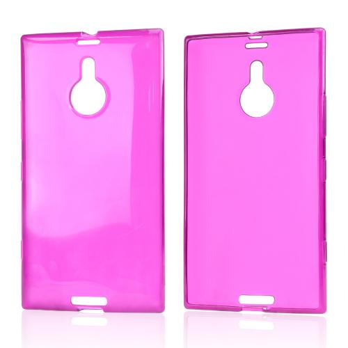 Purple/ Frosted Crystal Silicone Skin Case for Nokia Lumia 1520