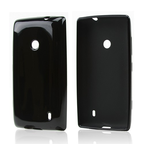 Black Crystal Silicone Case for Nokia Lumia 521