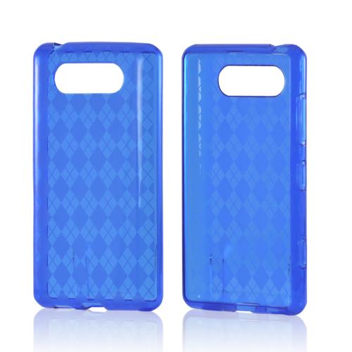 Blue Argyle Crystal Silicone Case for Nokia Lumia 820
