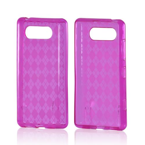 Pink Argyle Crystal Silicone Case for Nokia Lumia 820