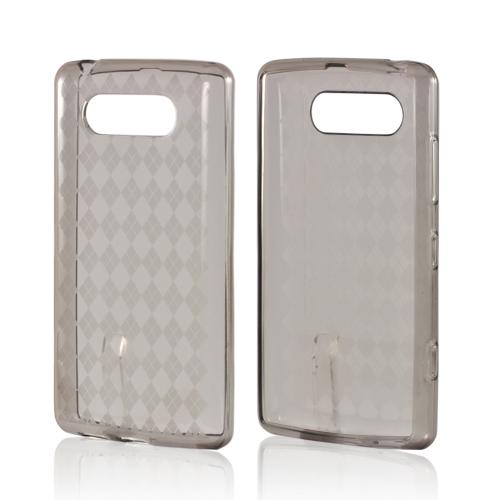 Smoke Argyle Crystal Silicone Case for Nokia Lumia 820