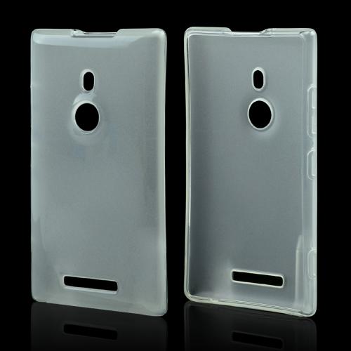 Clear/ Frost Crystal Silicone Skin Case for Nokia Lumia 925