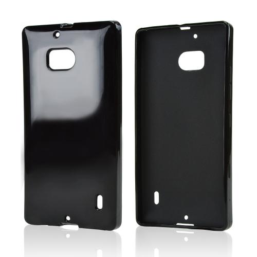Black Crystal Silicone Skin Case for Nokia Lumia Icon