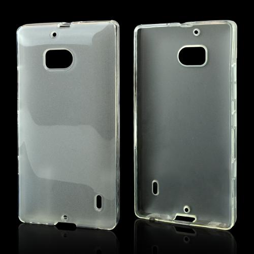Clear/ Frost Crystal Silicone Skin Case for Nokia Lumia Icon