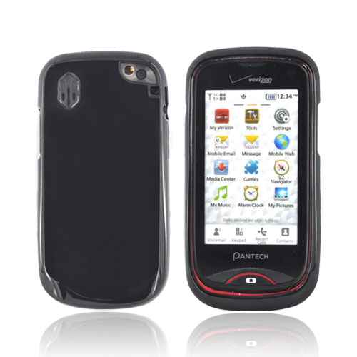 Pantech Hotshot Crystal Silicone Case - Black (Argyle Interior)