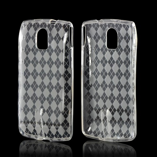 Argyle Clear Crystal Silicone Case for Pantech Discover