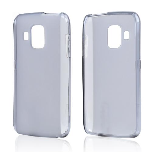 Smoke Crystal Silicone Case w/ Frosted Back for Pantech Perception
