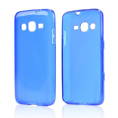 Blue/ Frost Crystal Silicone Skin case for Samsung ATIV S Neo