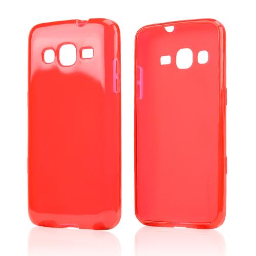 Red/ Frost Crystal Silicone Skin case for Samsung ATIV S Neo