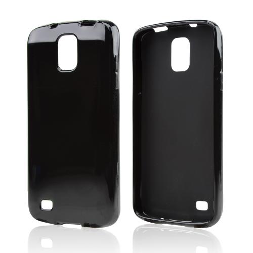 Black Crystal Silicone Skin Case for Samsung Galaxy S4 Active