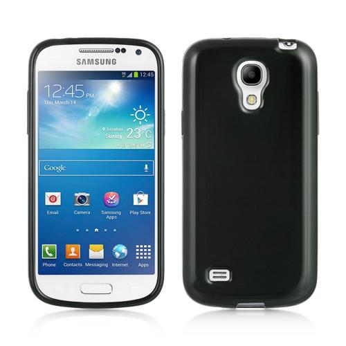 Black (Argyle Interior) Crystal Silicone Skin Case for Samsung Galaxy S4 Mini